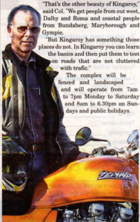 Col Rogerson's motorcycle dream